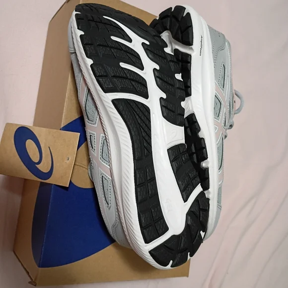 ASICS Women's Athletic Shoes in Gray and Pink - Picture 2 of 5